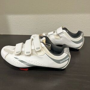Tommaso Women's Cycling Shoes - White and Gray